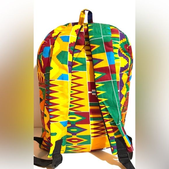 African ankara unisex handmade   
Colorful Geometric Pattern backpack - Picture 5 of 5